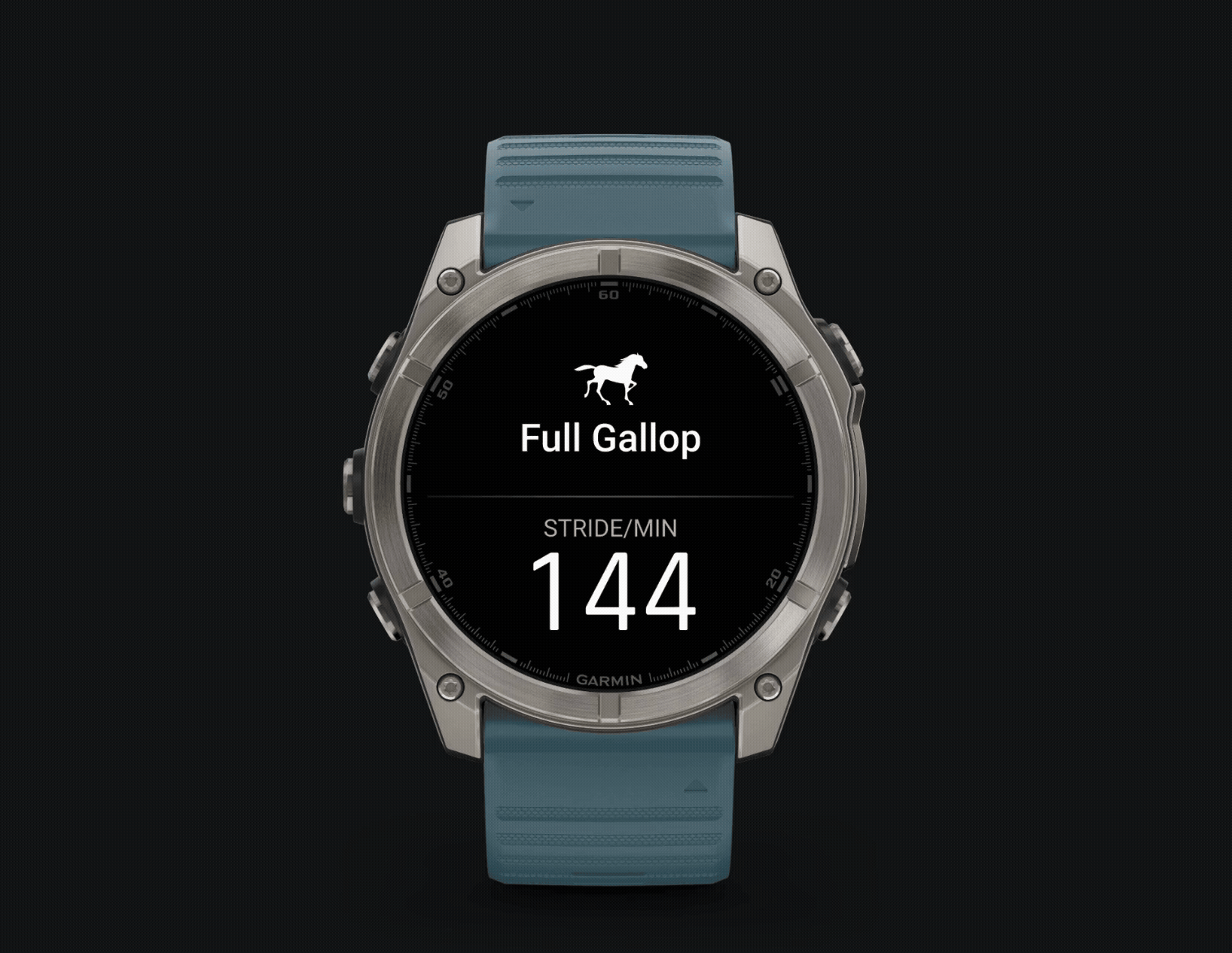 Garmin watch screens to see nearby horses' Blaze activities